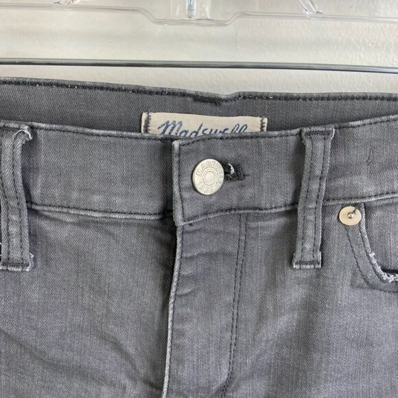 Madewell Gray Hand Cut High Riser Denim Shorts - Picture 8 of 8